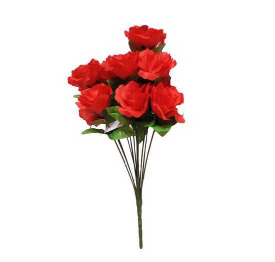 Цветок искусственный РОЗА букет 12шт 40см