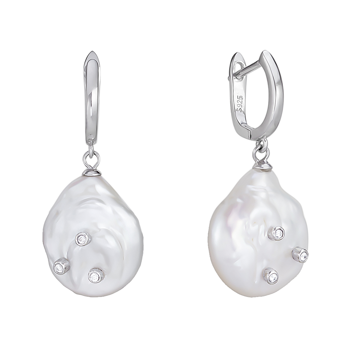 

Серьги женские из серебра Balex Jewellery 2459930004, жемчуг/фианит