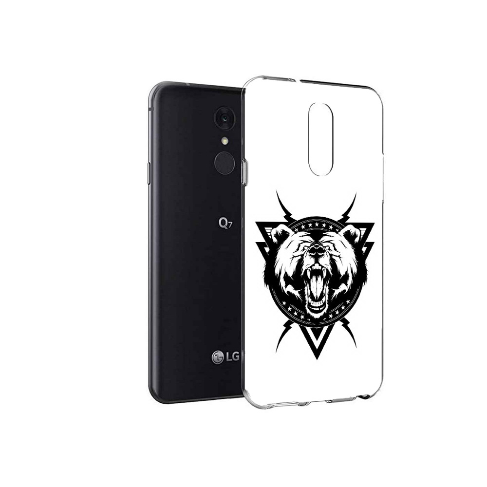 

Чехол MyPads Tocco для LG Q7 медведь в треугольнике (PT113427.75.464), Tocco