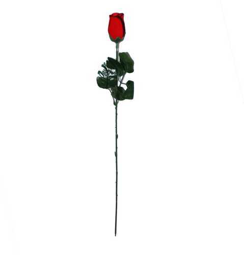 фото Цветок декоративный роза бутон бархат 50см flatel