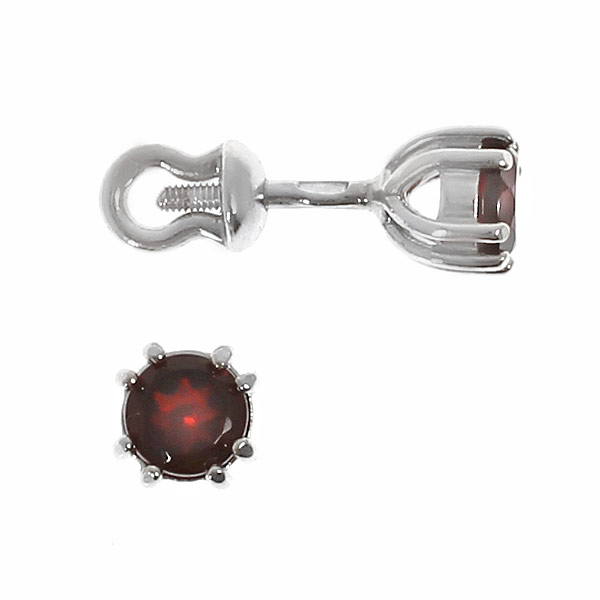 

Серьги женские из серебра Balex Jewellery 2502524144, гранат