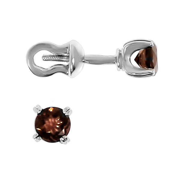 

Серьги-пусеты из серебра Balex Jewellery 2502529132, раухтопаз