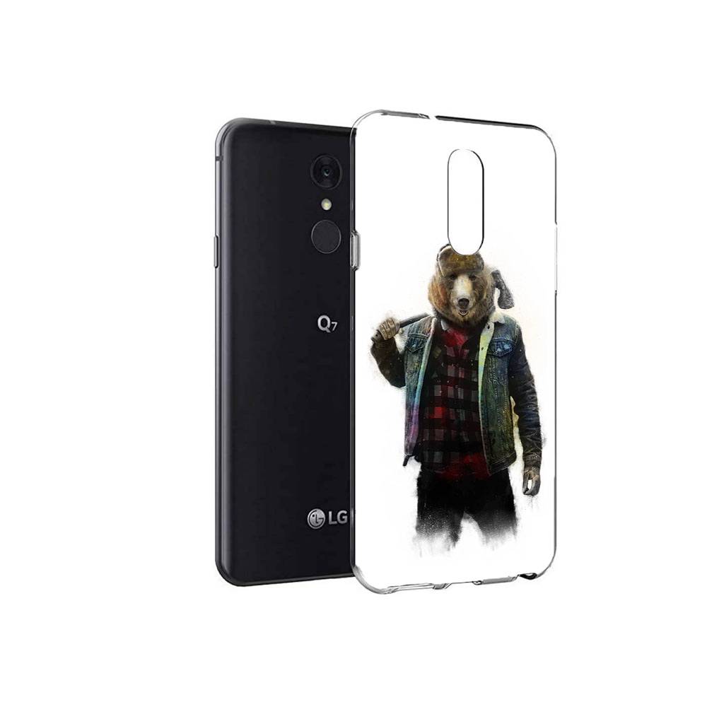 

Чехол MyPads Tocco для LG Q7 медведь с топором (PT113427.75.469), Tocco
