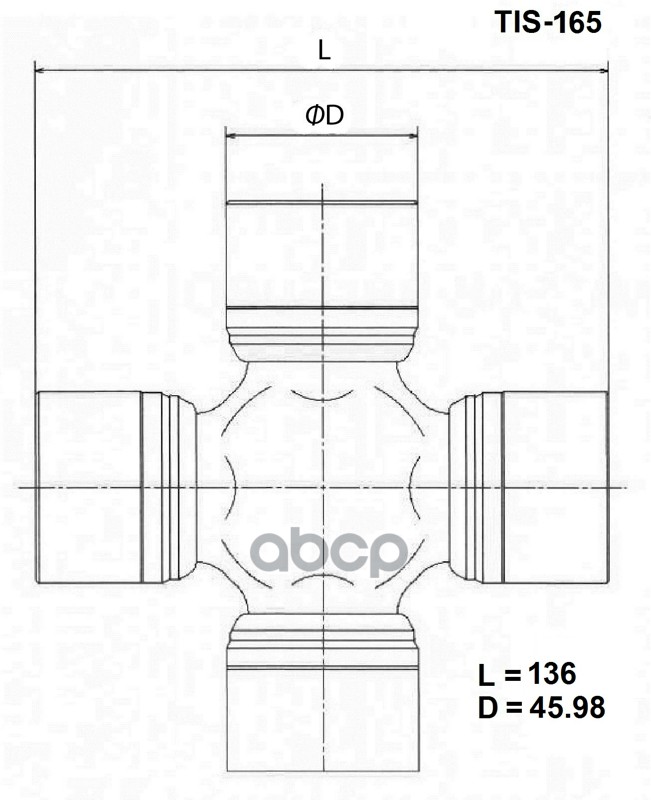 Крестовина Карданного Вала Toyo TOYO арт. TIS165