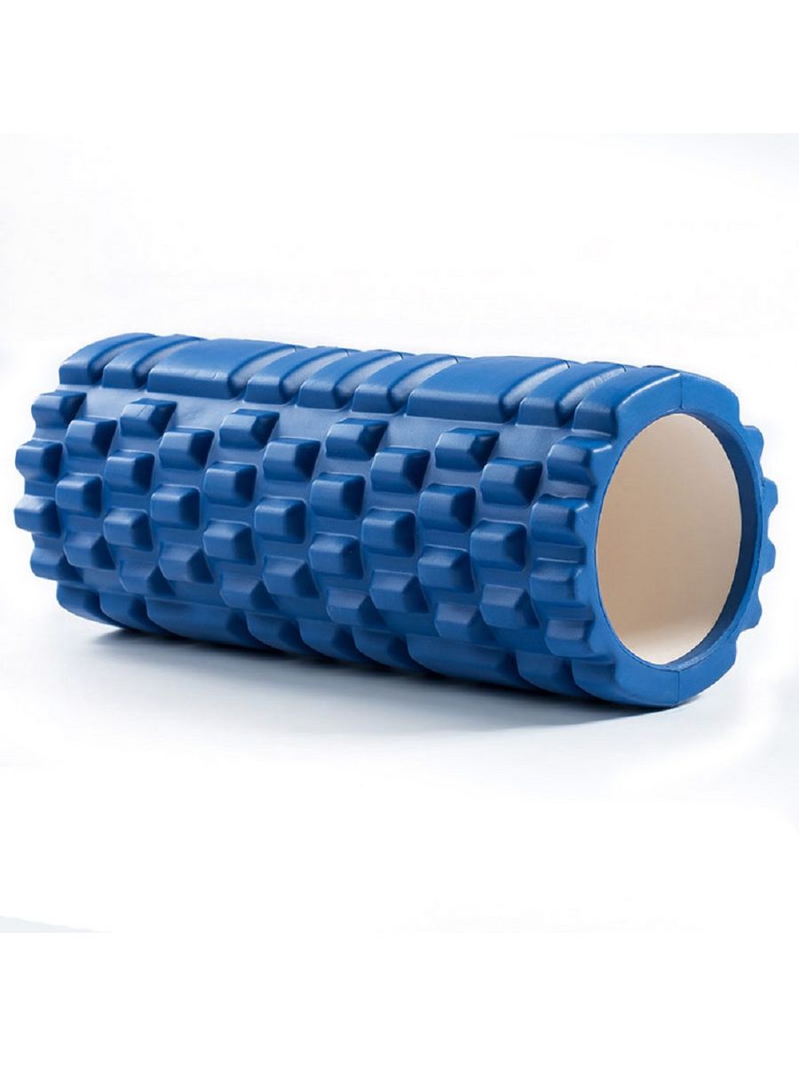 Валик для йоги Sportex B33104 синий 33x15