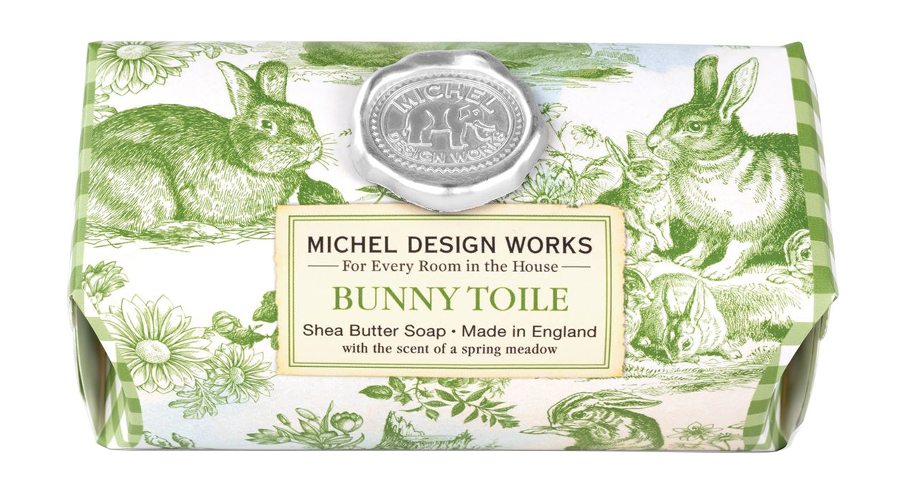 Купить Парфюмированное мыло Michel Design Works Bunny Toile Large Bath Soap Bar