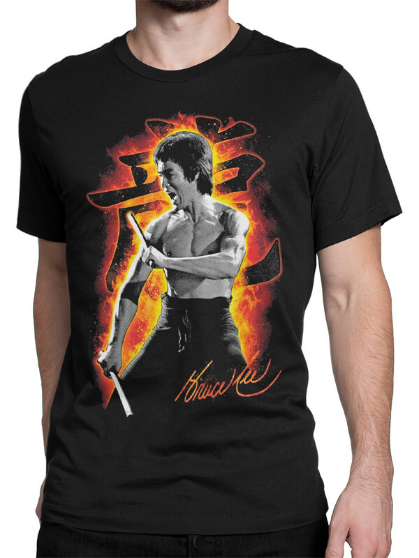

Футболка мужская Dream Shirts Брюс Ли черная M, Брюс Ли
