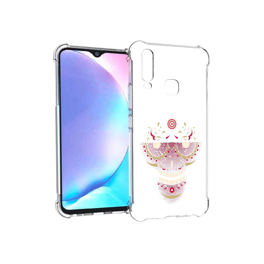 Чехол MyPads Tocco для Vivo Y17 карнавальный скелет абстракция (PT136369.382.386)