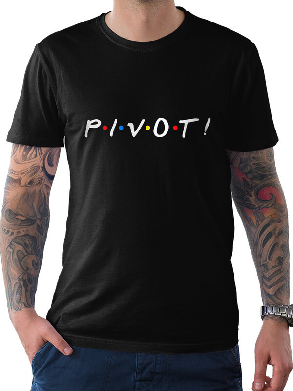 фото Футболка мужская dream shirts друзья - pivot черная 3xl dreamshirts