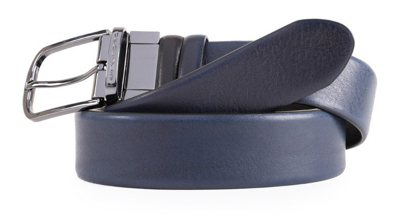 

Ремень мужской Piquadro Black Square CU4877B3/NBLU2 черный/синий, Синий;черный