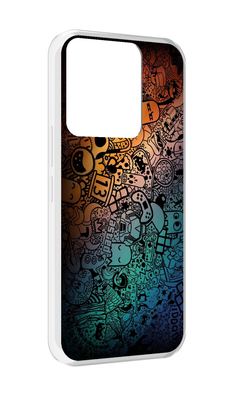 

Чехол MyPads стикеты в тени для Tecno Spark Go 2022 / Tecno Spark 8C, Прозрачный, Tocco