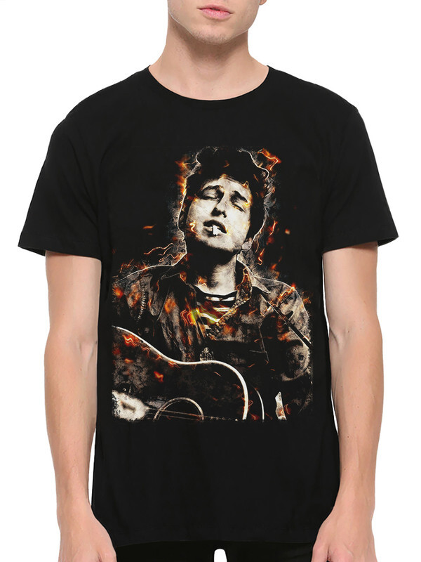 

Футболка мужская Dream Shirts Боб Дилан - Bob Dylan черная L, Боб Дилан - Bob Dylan