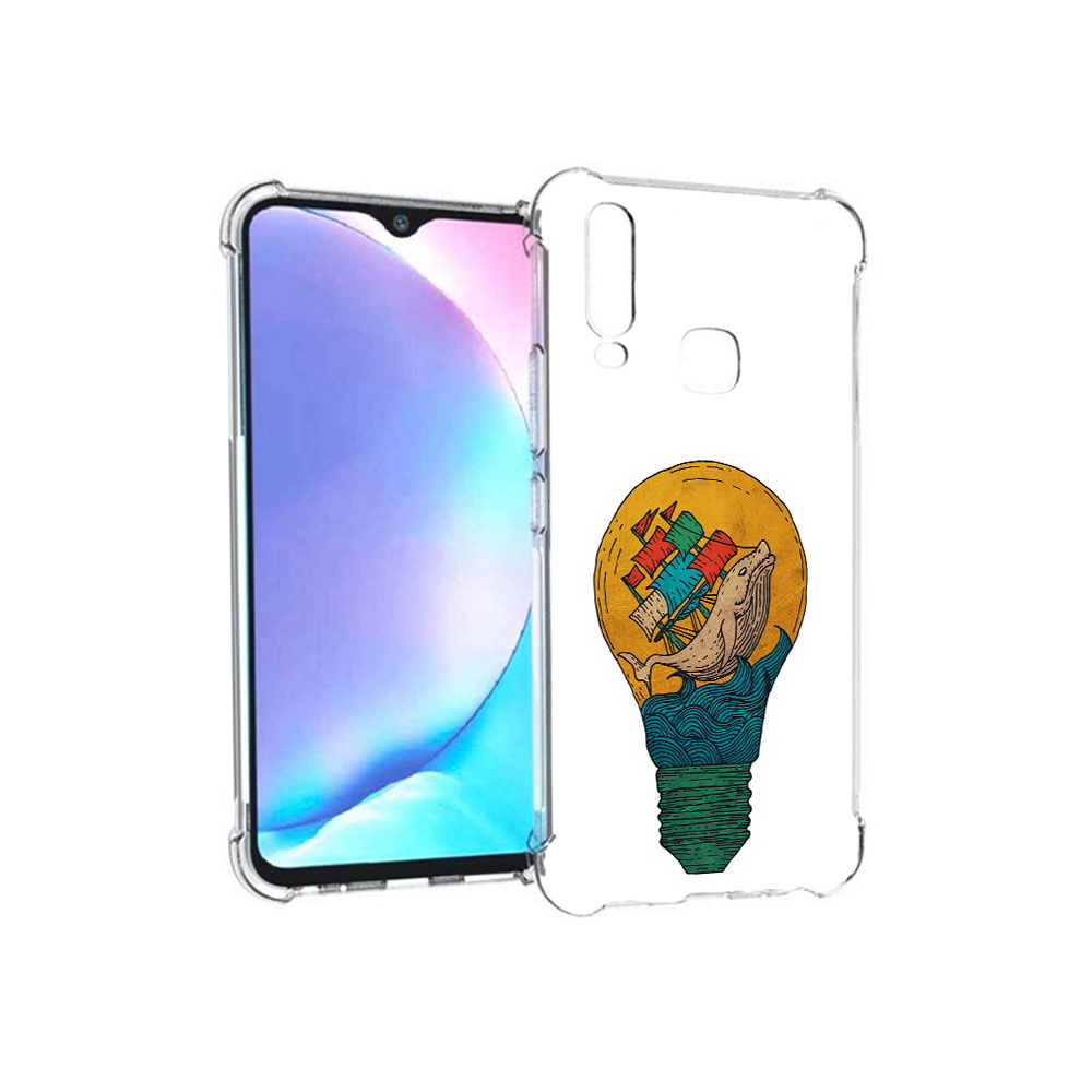 Чехол MyPads Tocco для Vivo Y17 кит в лампочке с парусами (PT136369.382.387)