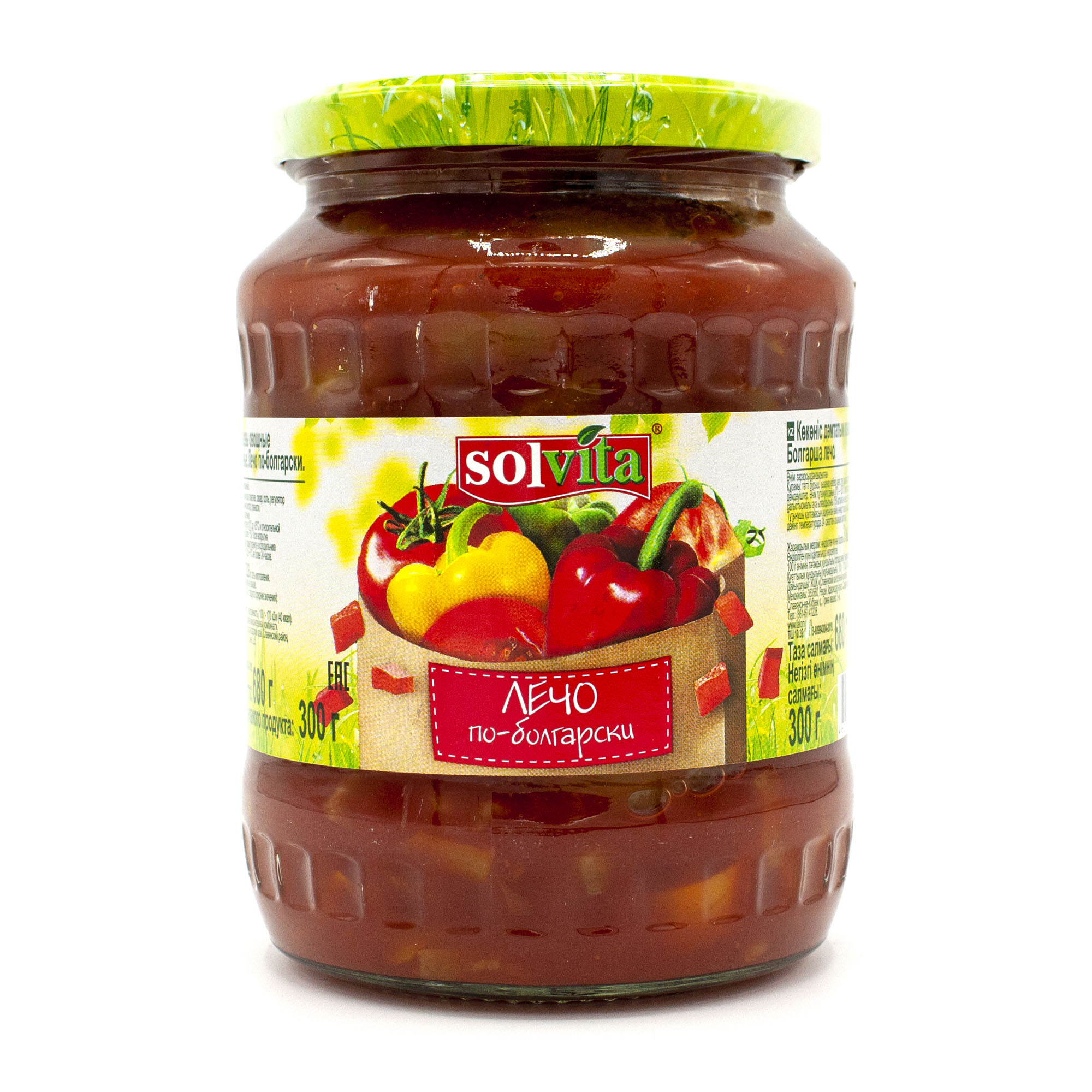 

Лечо Solvita по-болгарски в томатном соке 680 г