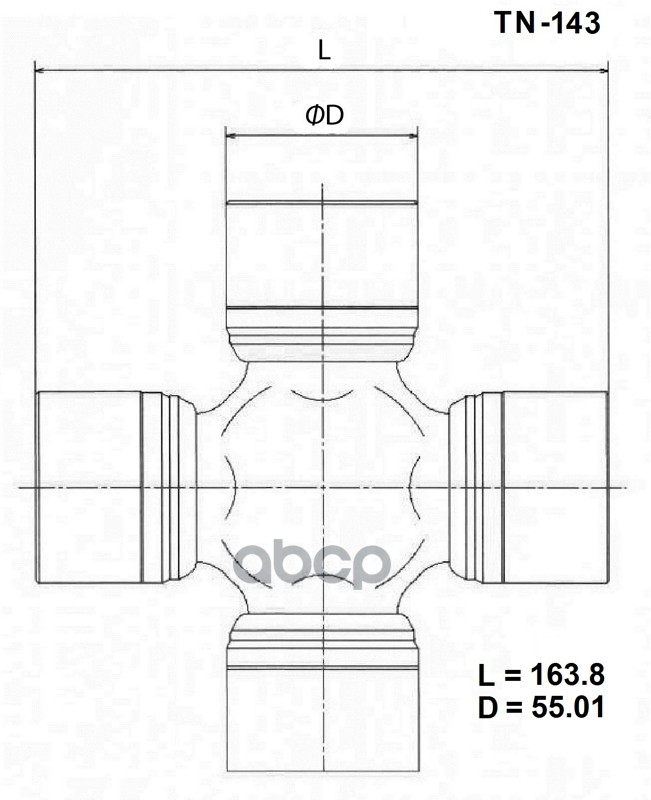 

Крестовина Карданного Вала Toyo TOYO арт. TN143