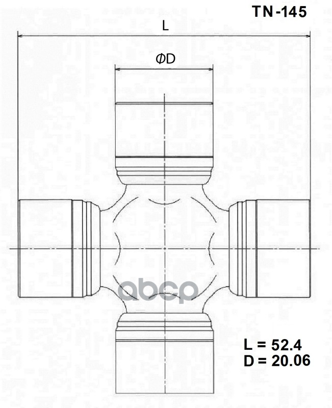 Крестовина Карданного Вала Toyo TOYO арт. TN-145