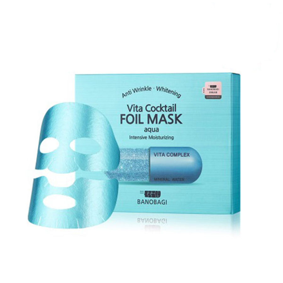 

Маска для лица фольгированная увлажняющая BanoBagi Vita Cocktail Aqua Foil Mask 10шт., BanoBagi Vita Cocktail Aqua Foil Mask - 10шт.