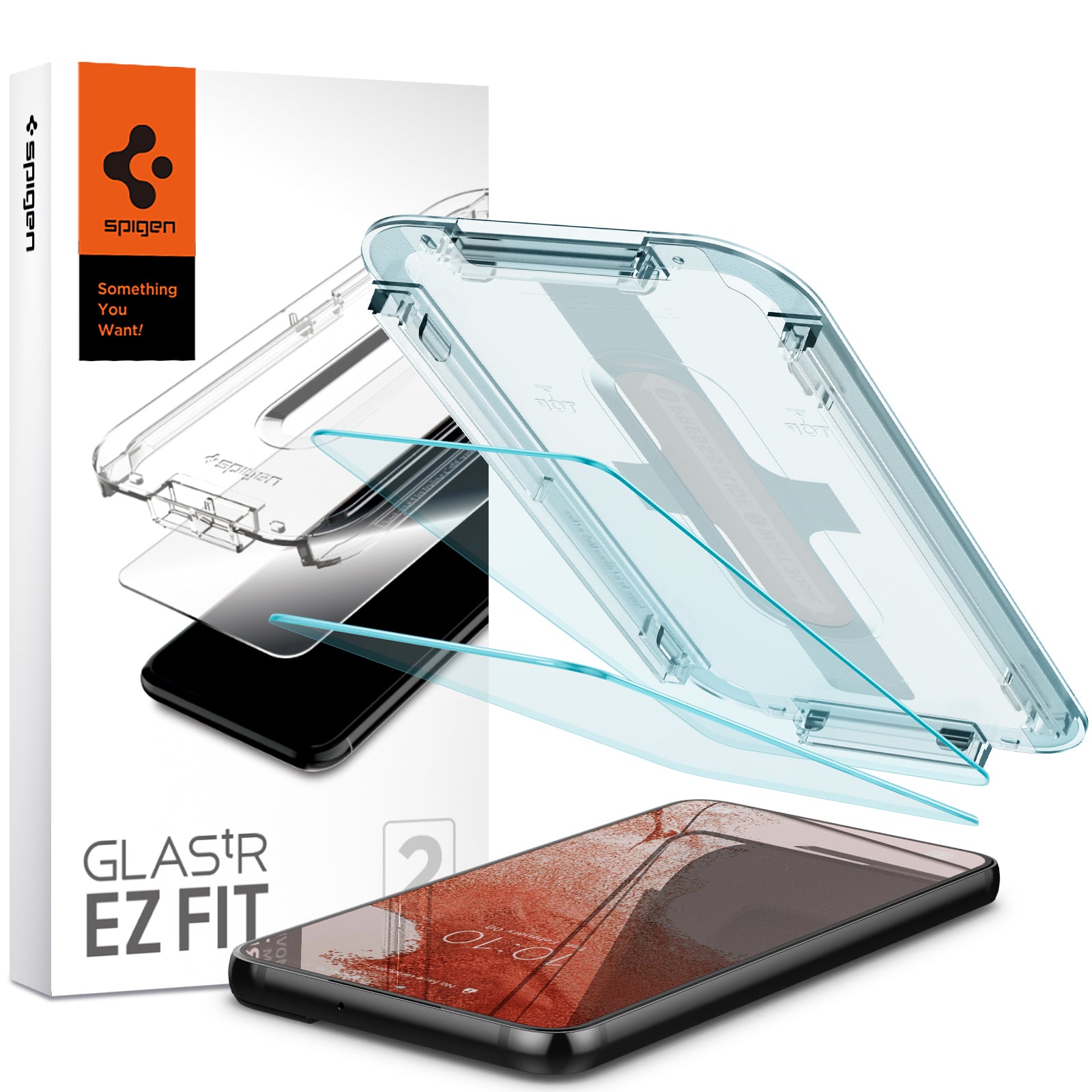 Комплект защитных стекол Spigen Glas.tR EZ Fit 2 Pack - Galaxy S22+ (2 шт в комплекте)