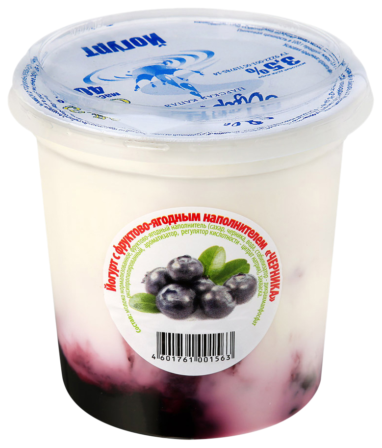 Йогурт Царка с черникой 3,5%, 400 г БЗМЖ