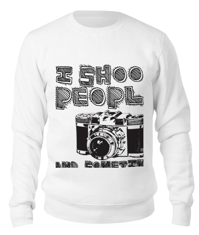 

Свитшот Printio I shoot people белый 2XL, I shoot people