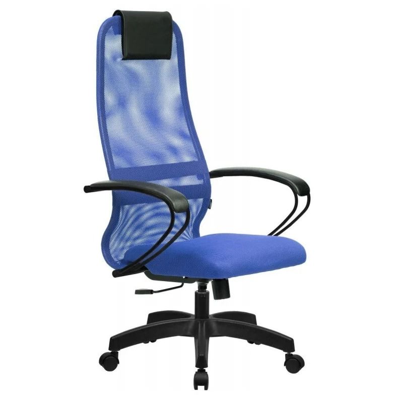 Кресло MT_SU-B-8 сетка/ткань синий (подл.100/осн.001)
