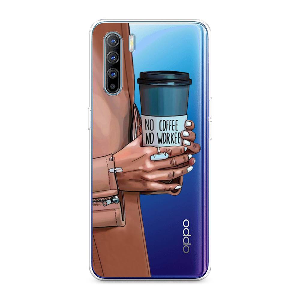 

Чехол Awog на Oppo A91/Reno 3 "No coffee", Разноцветный, 252450-7