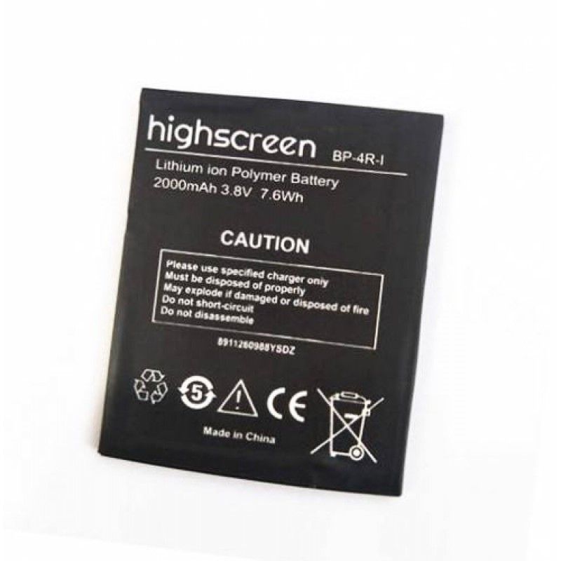 

Аккумулятор для телефона Highscreen Omega Prime S BP-4R-I мАч 1780