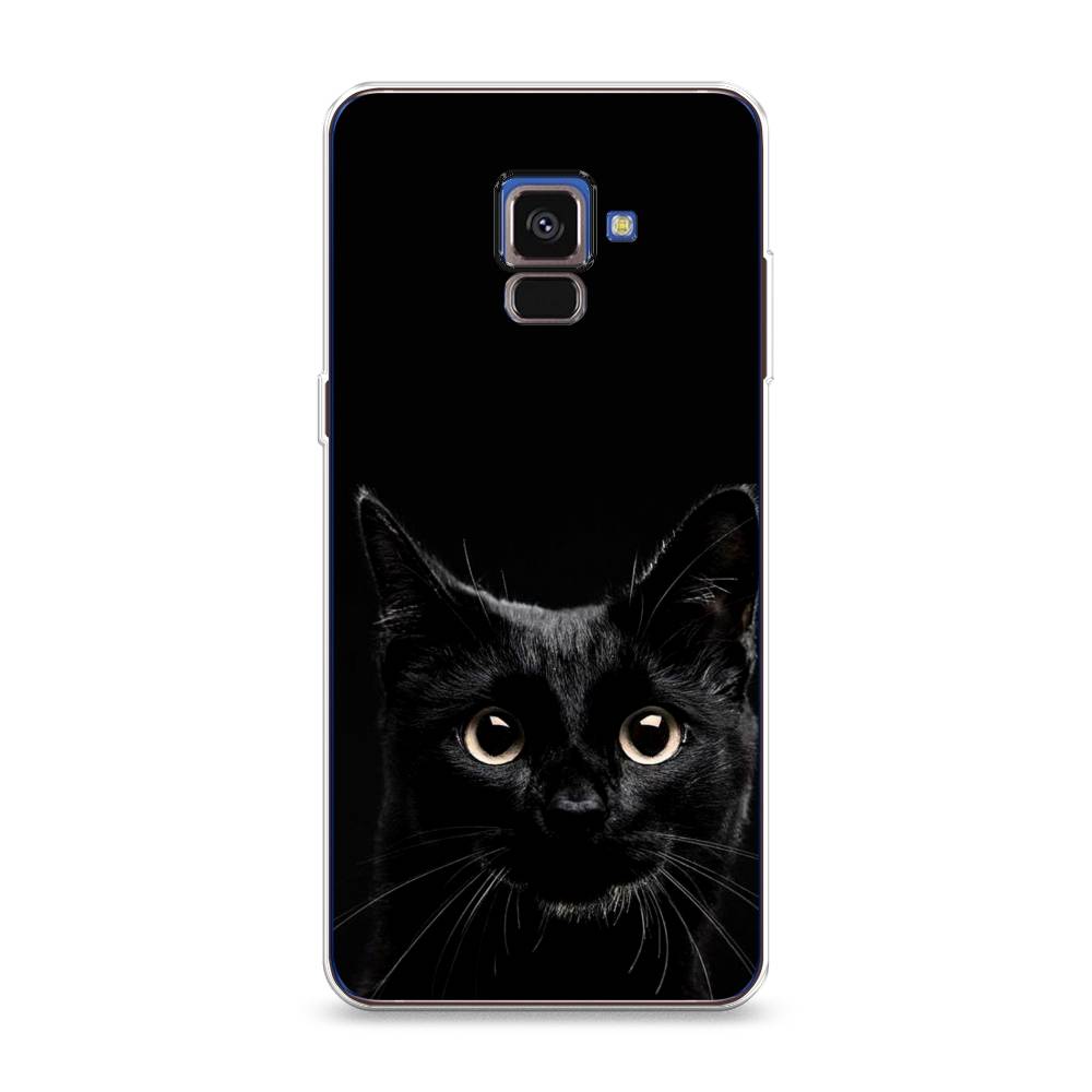 

Чехол Awog на Samsung Galaxy A8 2018 "Добрый кот", Разноцветный, 25450-1