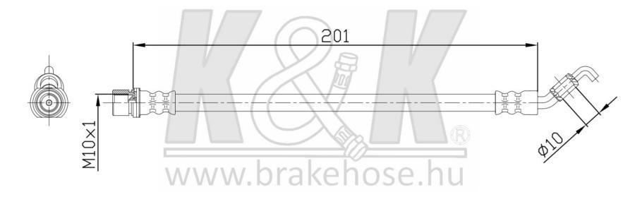 

Шланг тормозной K&K