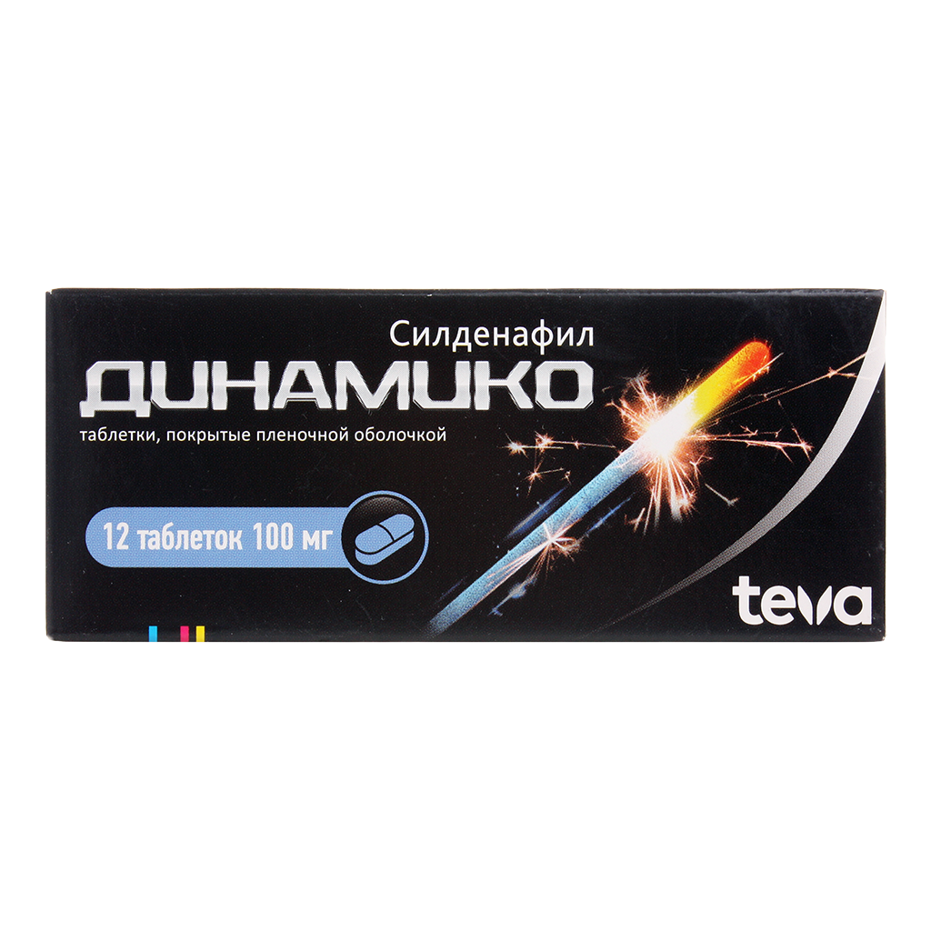 Динамико таблетки 100 мг 12 шт., Pliva, Хорватия  - купить