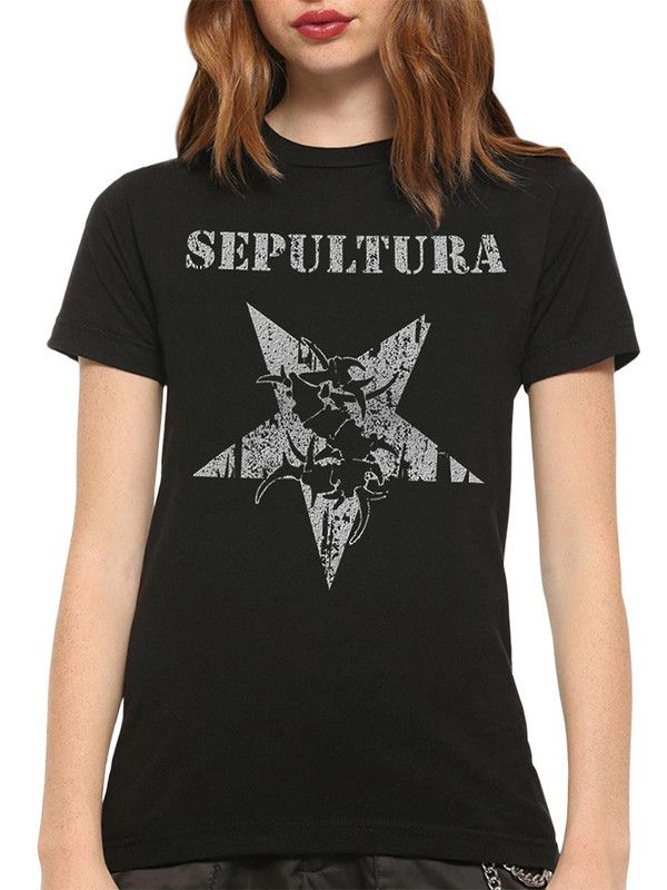 

Футболка женская DreamShirts Studio Sepultura MSC-00511-1 черная 2XL, Черный, Sepultura MSC-00511-1