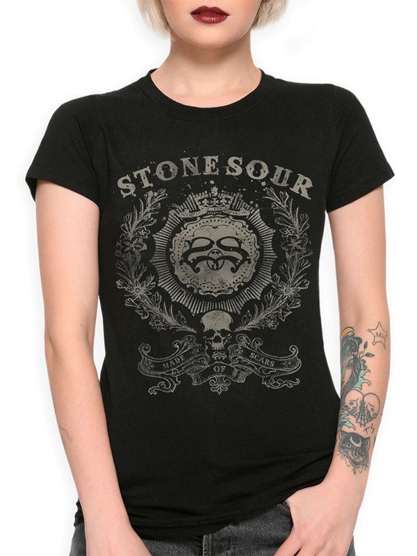 

Футболка женская DreamShirts Studio Stone Sour MSC-33331-1 черная XL, Черный, Stone Sour MSC-33331-1