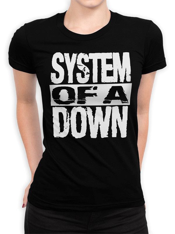 

Футболка женская DreamShirts Studio System of a Down 1 черная L, Черный, System of a Down 1