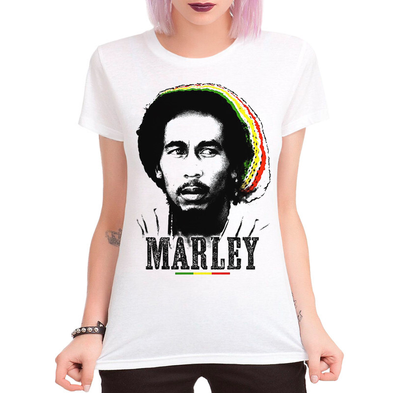 

Футболка женская Dream Shirts Боб Марли 445810111 белая XL, Боб Марли 445810111