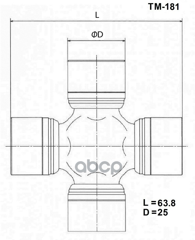 Крестовина Карданного Вала TOYO арт. TM181