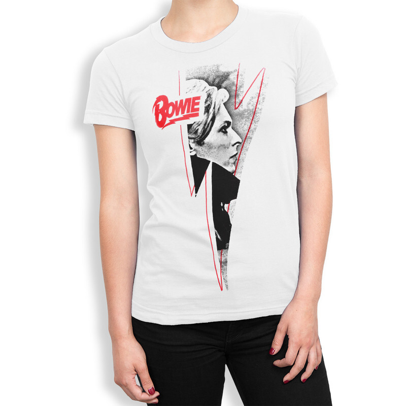 

Футболка женская Dream Shirts Дэвид Боуи 445812111 белая L, Дэвид Боуи 445812111
