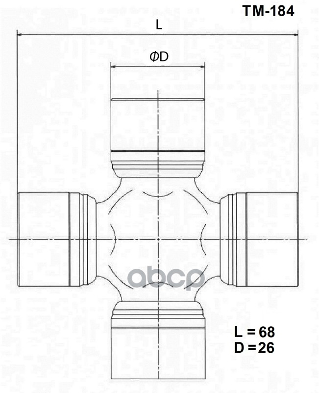 Крестовина Карданного Вала TOYO арт. TM184