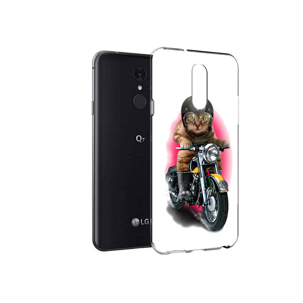

Чехол MyPads Tocco для LG Q7 мото-кот (PT113427.75.485), Tocco