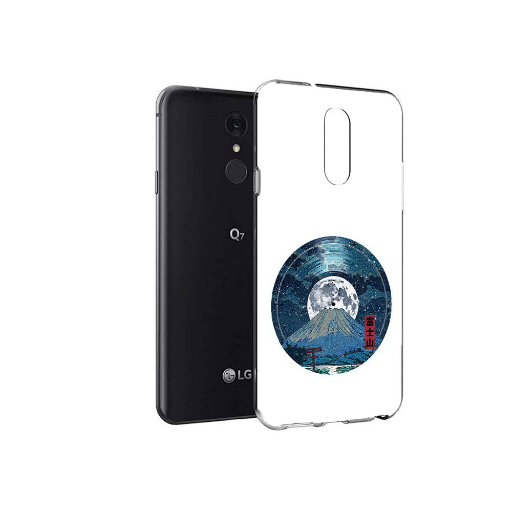 

Чехол MyPads Tocco для LG Q7 нарисованная виниловая гора с луной (PT113427.75.497), Tocco