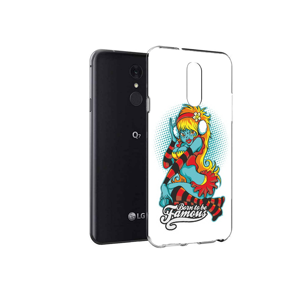 

Чехол MyPads Tocco для LG Q7 нарисованная девушка в наушниках (PT113427.75.498), Tocco