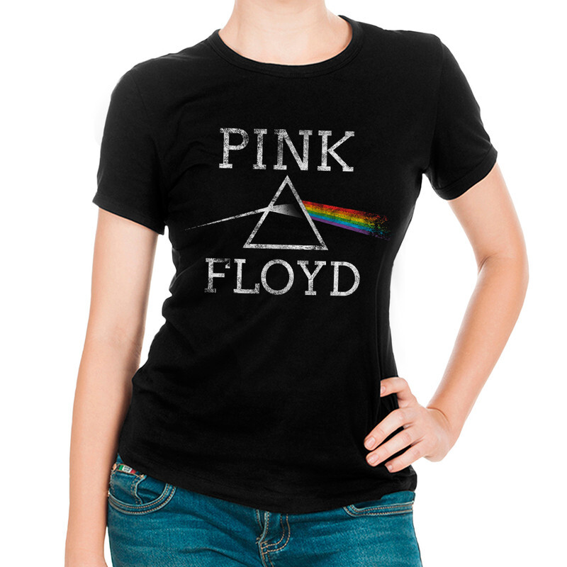 фото Футболка женская dream shirts pink floyd - the dark side of the moon 445817111 черная l