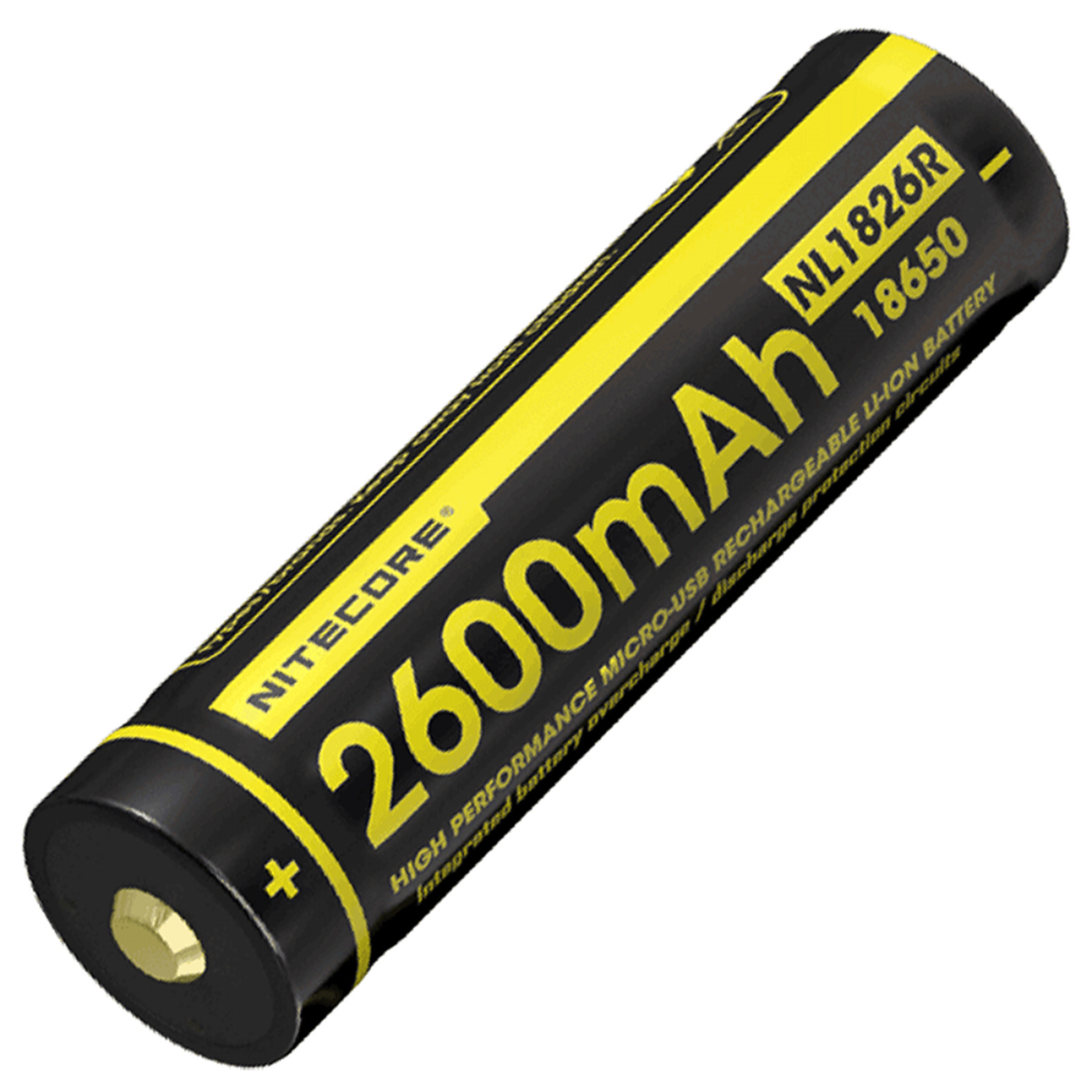 Аккумуляторная батарея NITECORE NL1826R 18650 USB 2600 mAh ёмкость для соуса 420 мл красный
