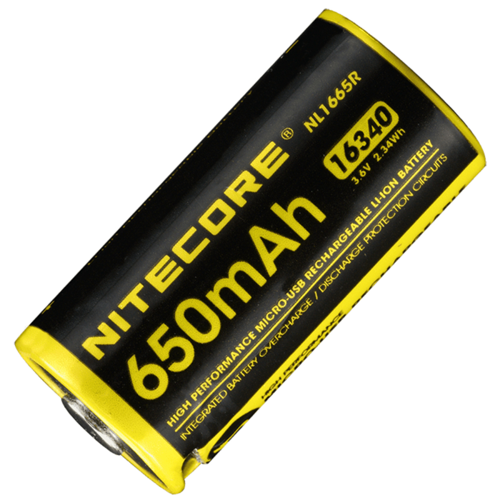 Аккумуляторная батарея NITECORE NL1665R RCR123/16340 USB 17041