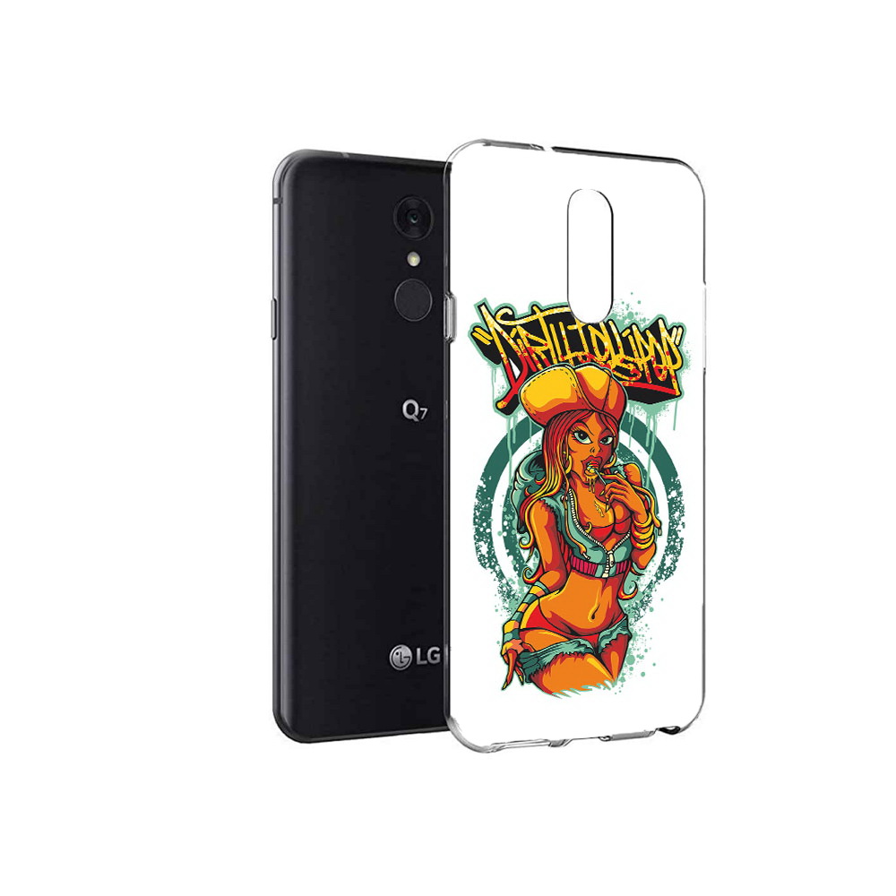 

Чехол MyPads Tocco для LG Q7 нарисованная девушка комикс (PT113427.75.500), Tocco
