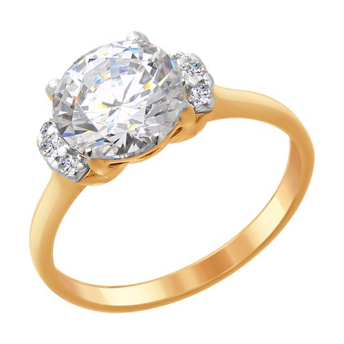 

Кольцо из серебра со swarovski р. 17 Яхонт Ювелирный 176933, 176933