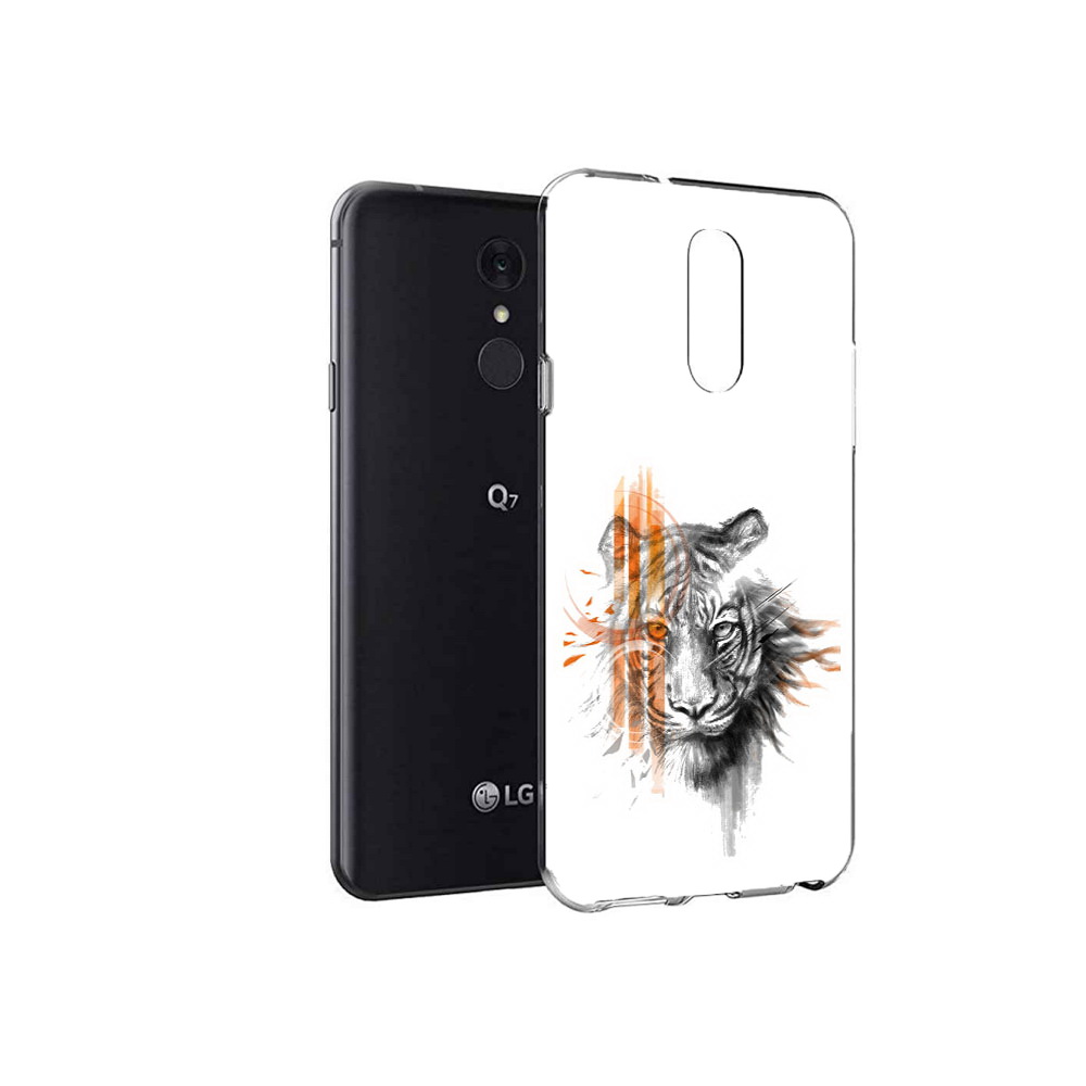 

Чехол MyPads Tocco для LG Q7 огненный тигр (PT113427.75.526), Tocco