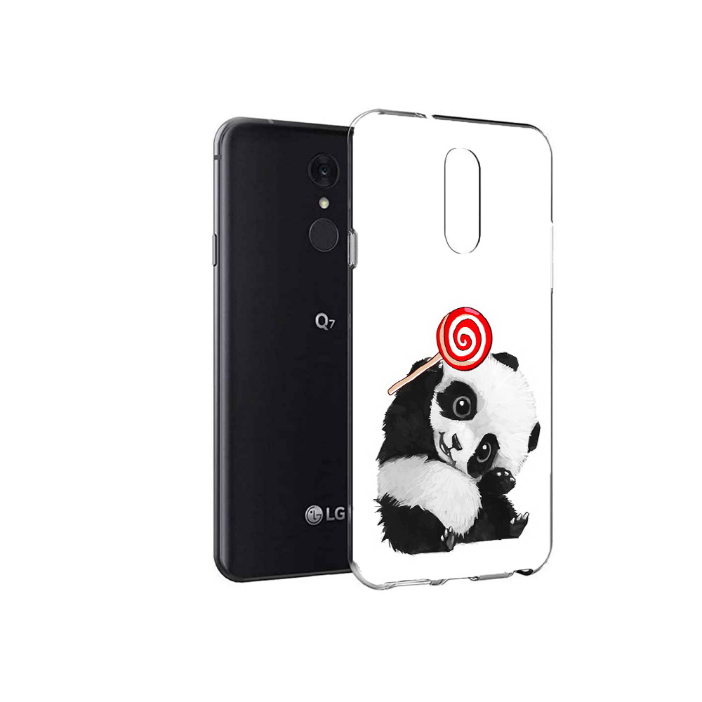 

Чехол MyPads Tocco для LG Q7 панда с леденцом (PT113427.75.534), Tocco