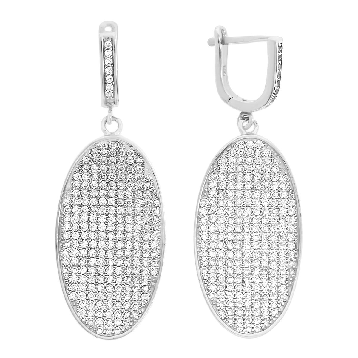 

Серьги подвески из серебра Balex Jewellery 2222910181, фианит, 2222910181