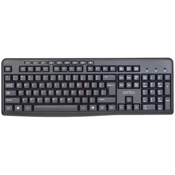 Проводная клавиатура Perfeo Push Black (PF_A4796)
