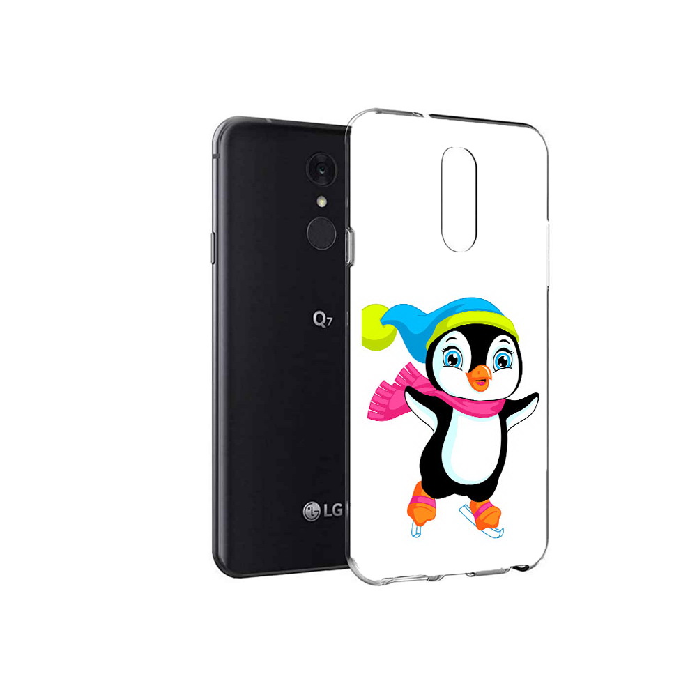 

Чехол MyPads Tocco для LG Q7 пингвин на коньках (PT113427.75.540), Tocco